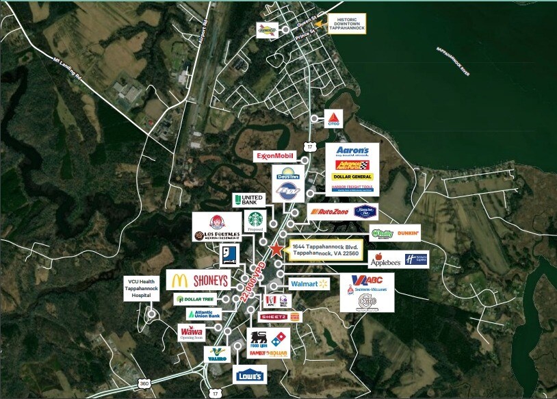 More Photos Of 1644 Tappahannock Blvd, Tappahannock Land For Sale