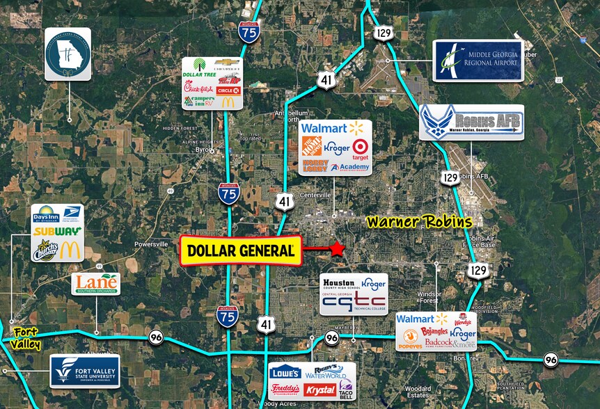 More Photos Of 1416 Leverette Rd, Warner Robins Convenience Store For Sale