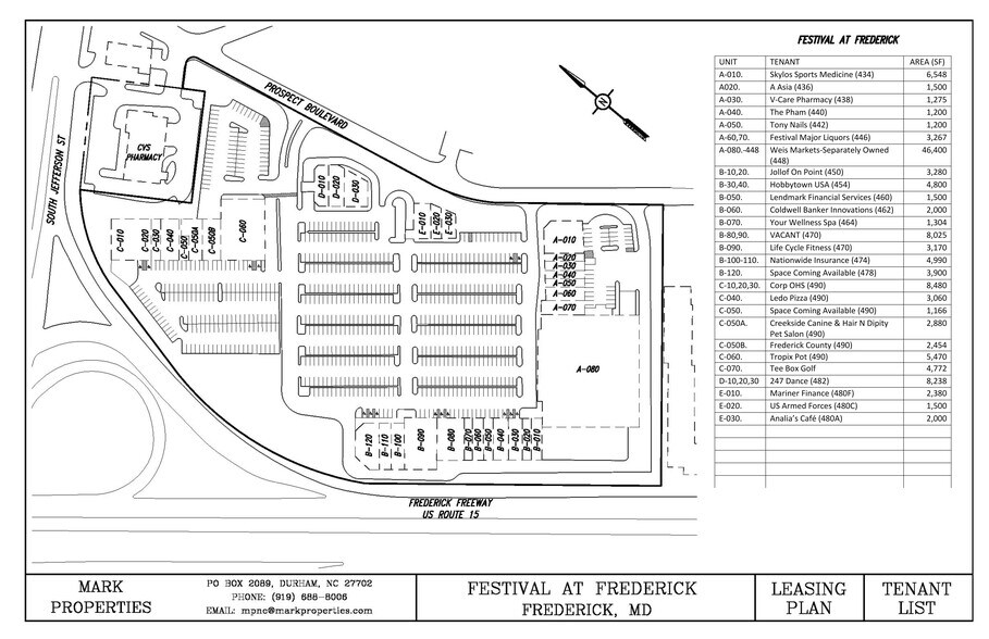 More Photos Of 430-490 Prospect Blvd, Frederick Unknown For Lease