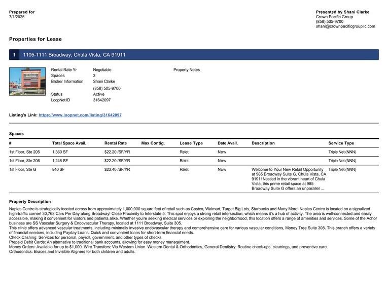 More Photos Of 1105-1111 Broadway, Chula Vista Unknown For Lease