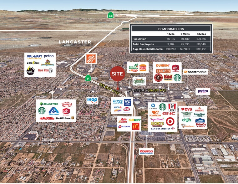 More Photos Of 1525 W Avenue K, Lancaster Restaurant For Lease