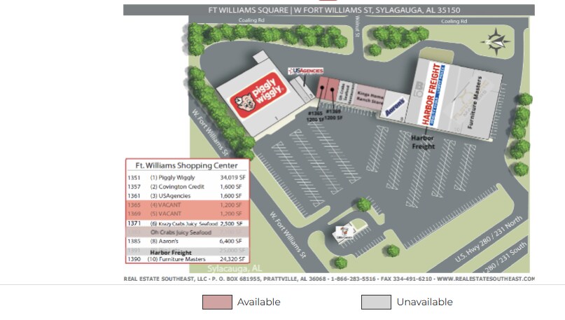 More Photos Of 1300-1395 Fort Williams St, Sylacauga Unknown For Lease