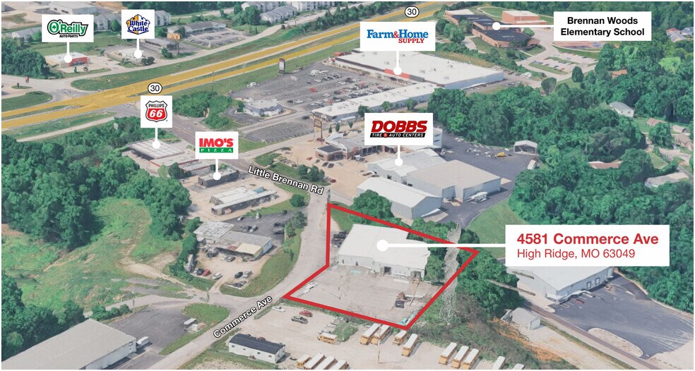 More Photos Of 4581 Commerce Ave, High Ridge Warehouse For Sale