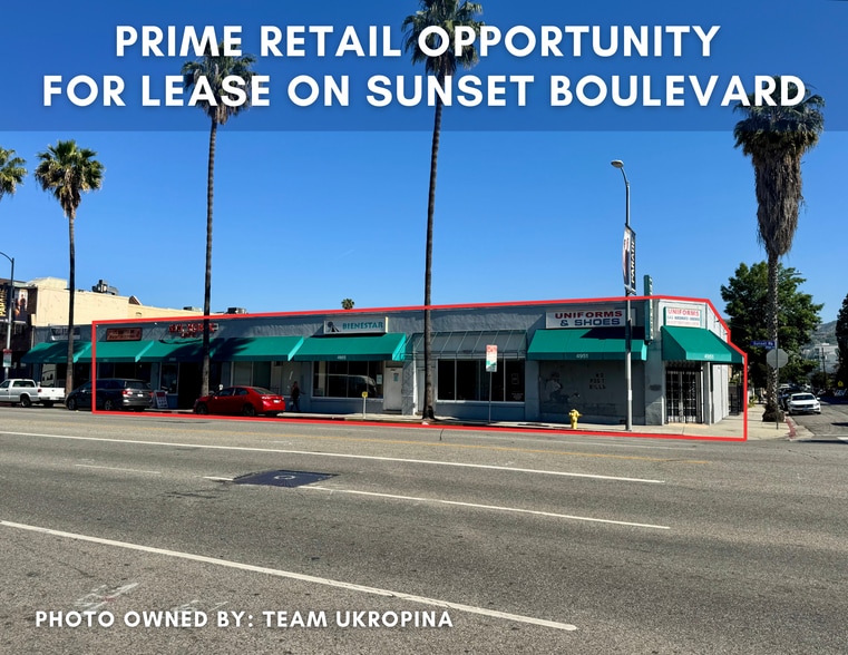 Primary Photo Of 4951-4963 Sunset Blvd, Los Angeles Storefront For Lease
