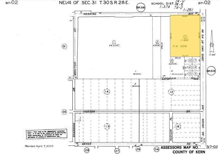 More Photos Of SWC Hosking & S Union Ave, Bakersfield Land For Sale