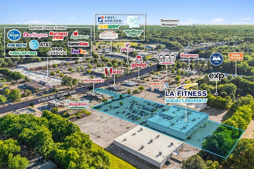 More Photos Of 6050 Stage Rd, Bartlett Health Club For Sale
