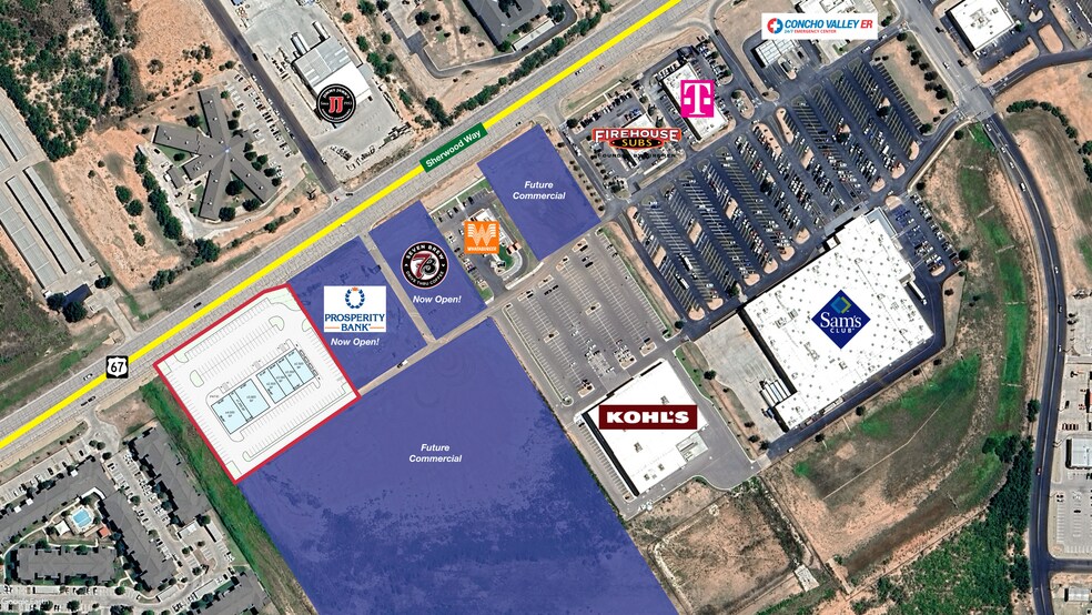 More Photos Of 6115 Sherwood way, San Angelo General Retail For Lease