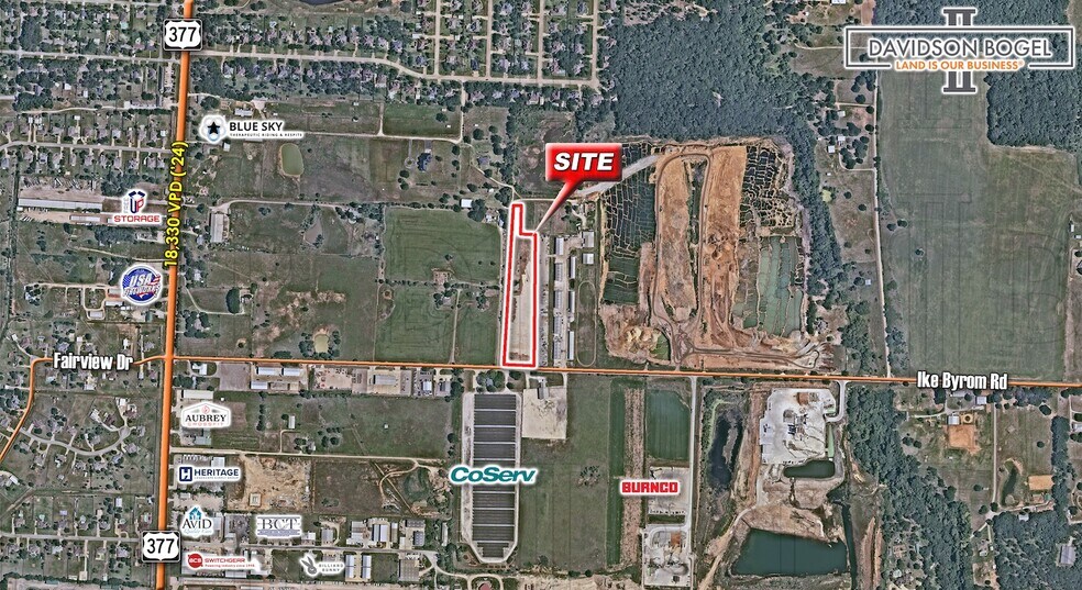 Primary Photo Of 9503 Ike Byrom Rd, Aubrey Land For Lease