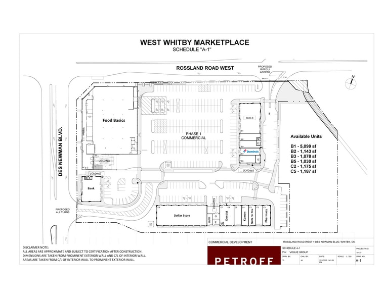 More Photos Of Rossland Rd W & Des Newman Blvd, Whitby General Retail For Lease
