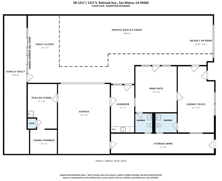 More Photos Of 1217 S Railroad Ave, San Mateo Showroom For Sale