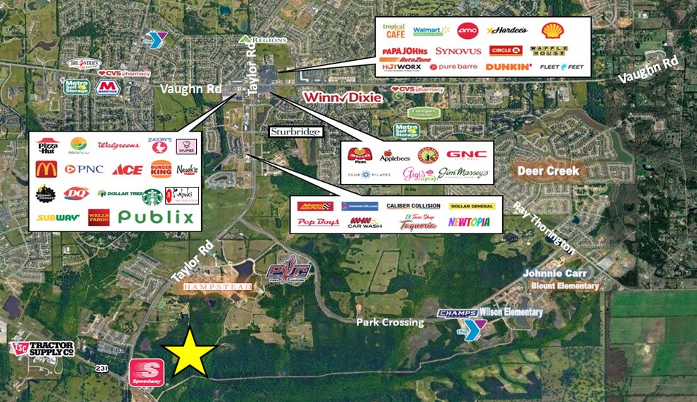 More Photos Of Taylor Rd & Highway 231, Montgomery Land For Sale