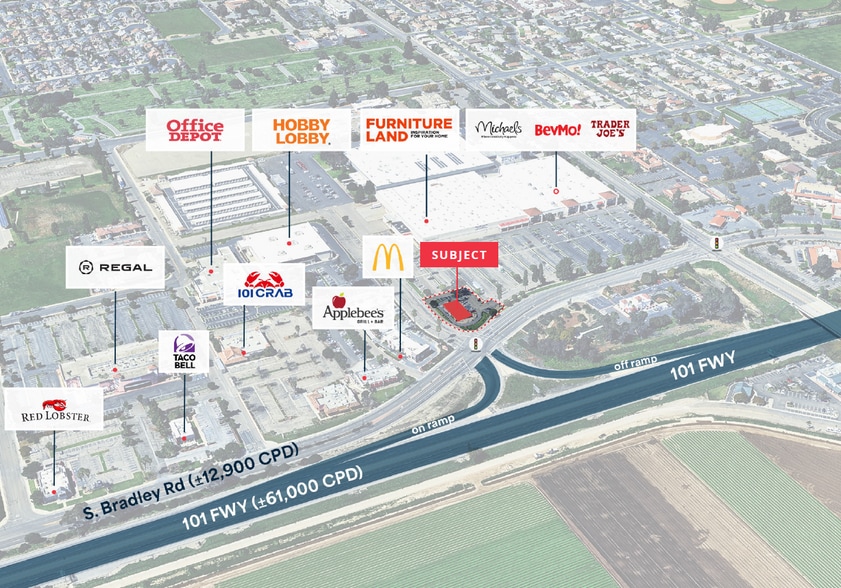 More Photos Of 1355 S Bradley Rd, Santa Maria Fast Food For Lease