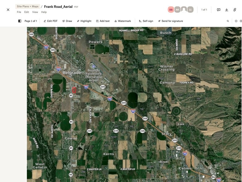 More Photos Of TBD Frank Rd, Belgrade Distribution For Lease