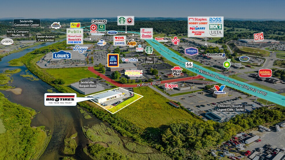 More Photos Of 121 N River Blvd, Sevierville Auto Repair For Sale