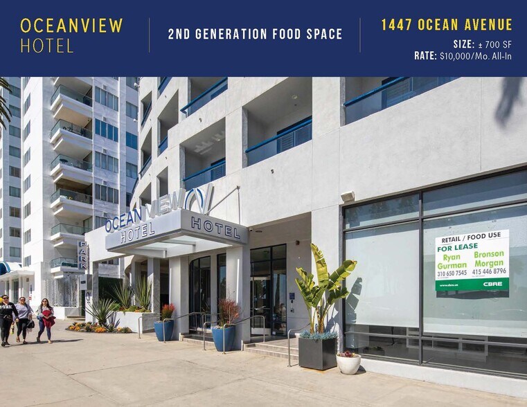 More Photos Of 1447 Ocean Ave, Santa Monica Hotel For Lease