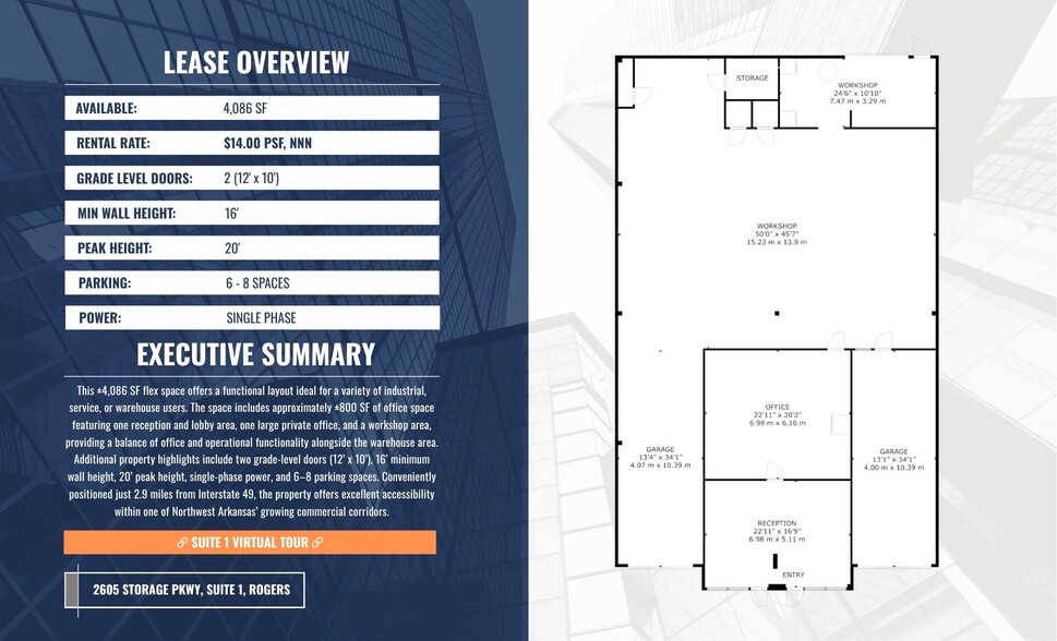 More Photos Of 2605 W Storage Parkway Rd, Rogers Flex For Lease