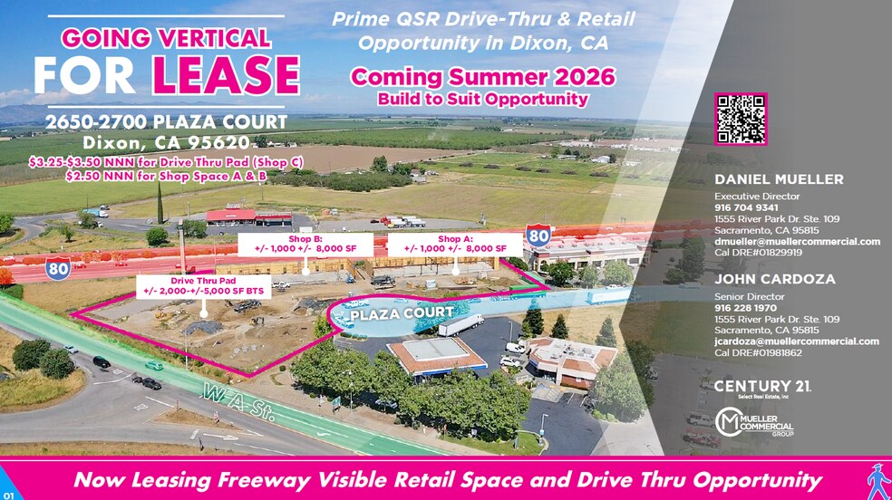 Primary Photo Of 2650-2700 Plaza Court, Dixon Fast Food For Lease
