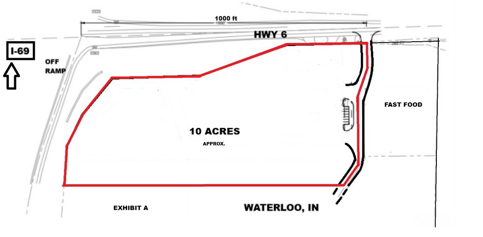 More Photos Of I-69 Interchange at 6 hwy, Waterloo Land For Sale