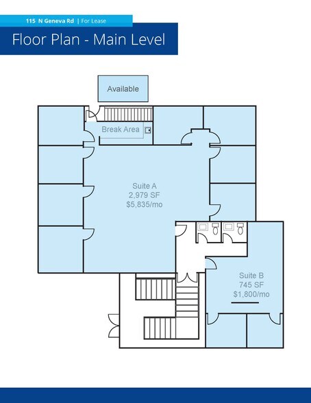 More Photos Of 115 N Geneva Rd, Vineyard Office For Lease