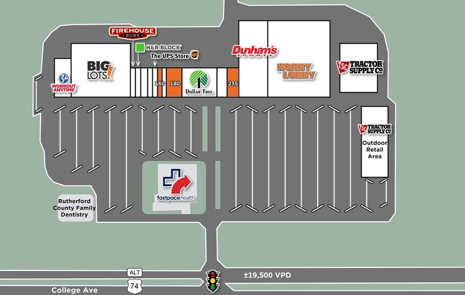 More Photos Of 1601-1639 US Highway 74A Byp, Spindale Unknown For Lease