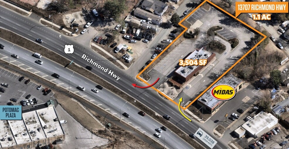 Primary Photo Of 13707 Jefferson Davis Hwy, Woodbridge Fast Food For Lease