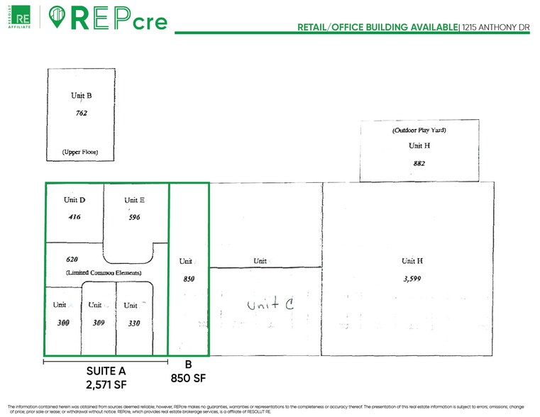 More Photos Of 1215 Anthony Dr, Anthony Medical For Lease