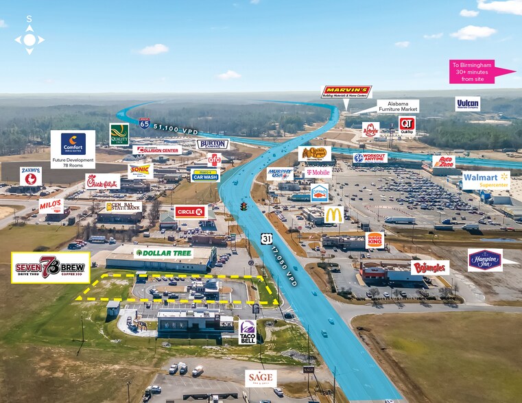 More Photos Of 5065 Highway 31, Calera Fast Food For Sale