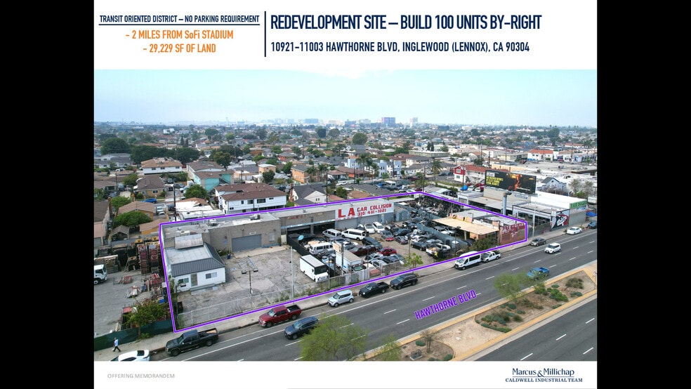 Primary Photo Of 10921-11003 Hawthorne Blvd, Lennox Auto Dealership For Sale