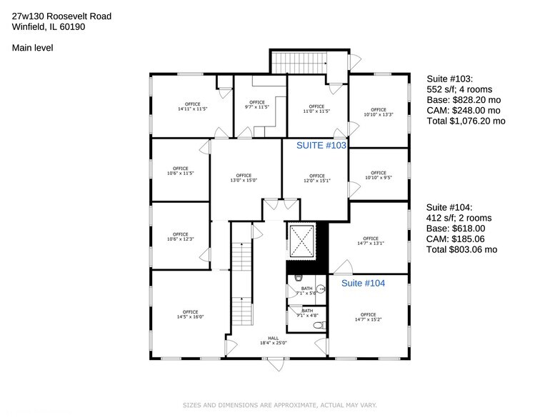 More Photos Of 27W130 Roosevelt Rd, Winfield Office For Lease