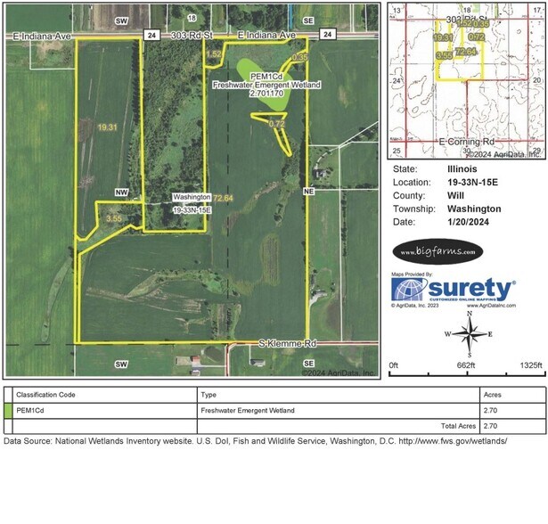 More Photos Of 0000 E Indiana Avenue, Beecher Land For Sale