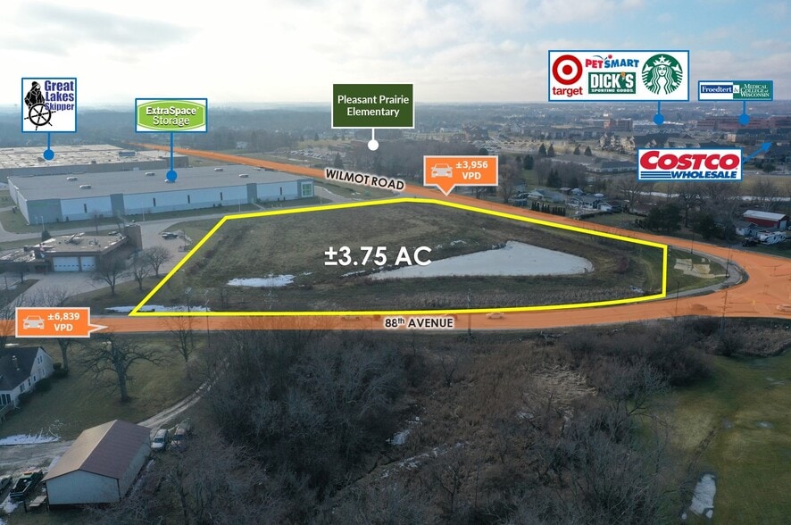More Photos Of Adj. to Wilmot Road, Pleasant Prairie Land For Sale