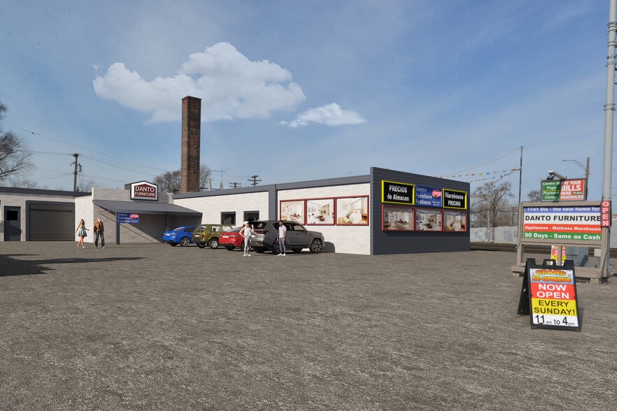 More Photos Of 7741 Dix St, Detroit Showroom For Sale