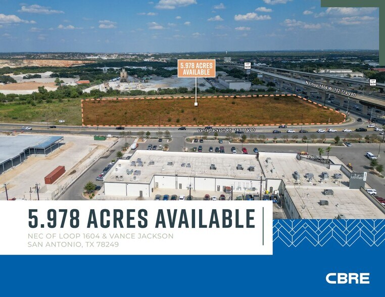Primary Photo Of Loop 1604 & Vance Jackson Rd, San Antonio Land For Sale