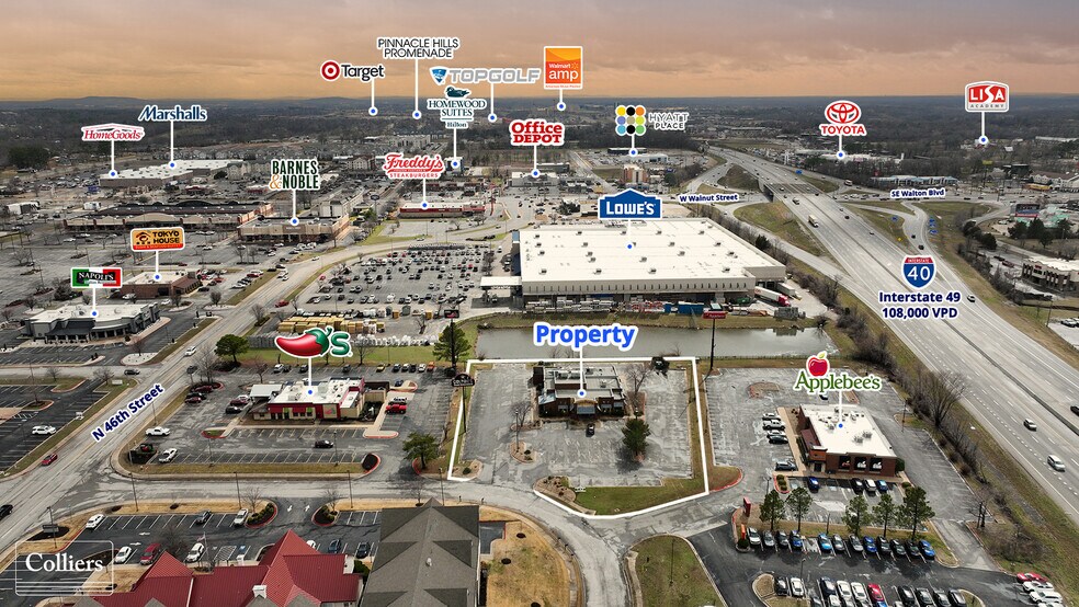 More Photos Of 4700 W Locust St, Rogers Restaurant For Lease