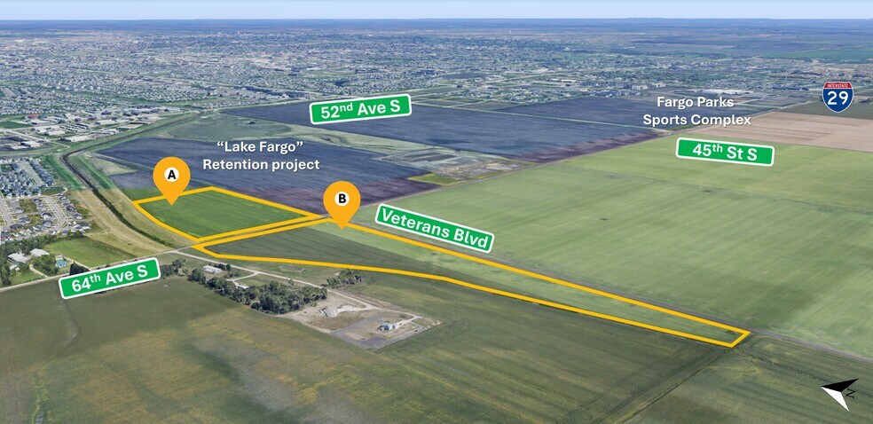 Primary Photo Of 6233 Veterans Boulevard S, Fargo Land For Sale