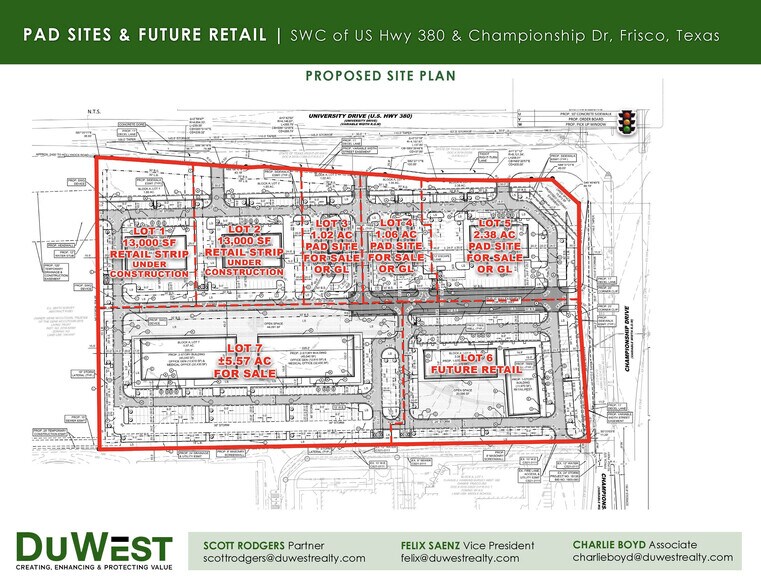 More Photos Of SWC of US Hwy 380 & Championship Dr, Frisco Unknown For Lease