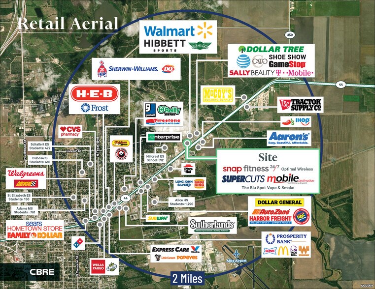 More Photos Of 2521 E Main St, Alice Freestanding For Lease