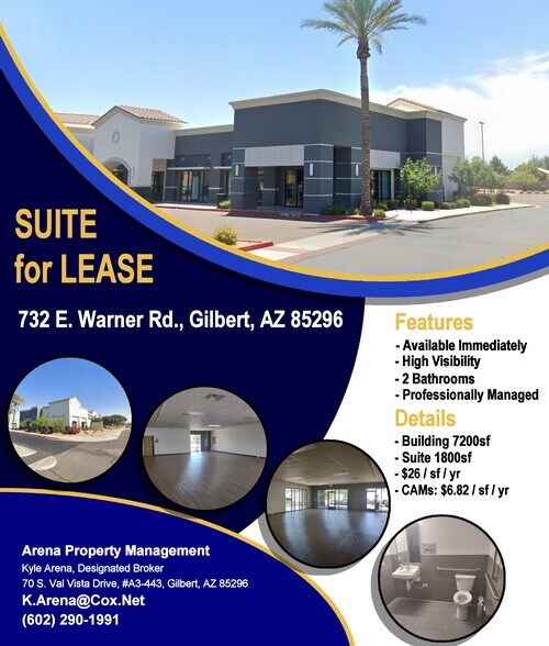 More Photos Of 732 E Warner Rd, Gilbert Freestanding For Lease