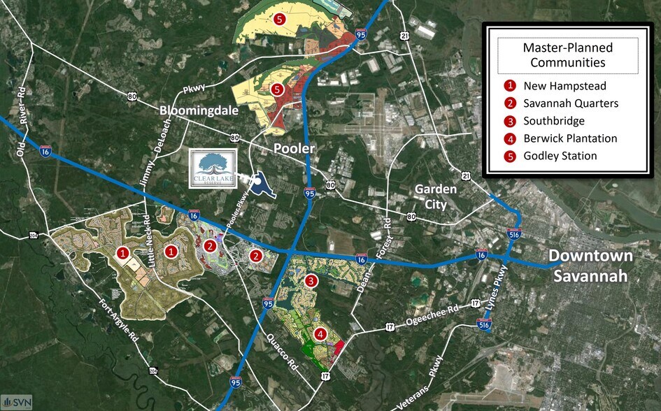More Photos Of Clear Lake Way, Pooler Land For Sale