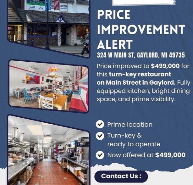 More Photos Of 324 W Main St, Gaylord Restaurant For Sale