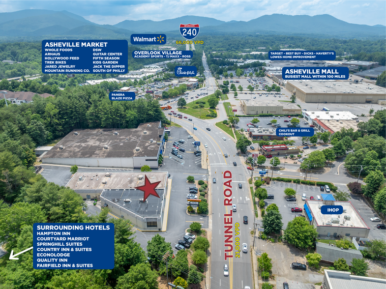 More Photos Of 242-244 Tunnel Rd, Asheville Freestanding For Lease