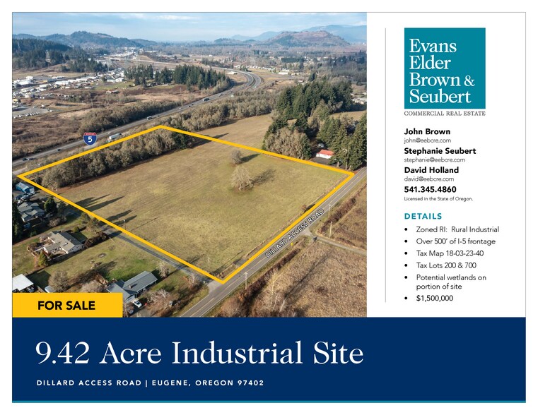 More Photos Of Dillard Access Road Land, Eugene Land For Sale