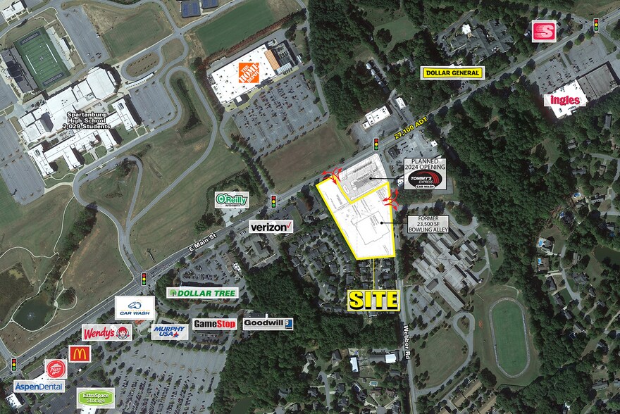 More Photos Of 2595 E Main St, Spartanburg General Retail For Sale