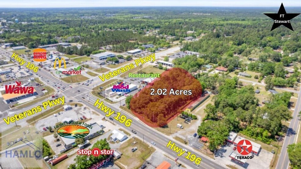 More Photos Of 2.02 AC Highway 196, Hinesville Land For Lease