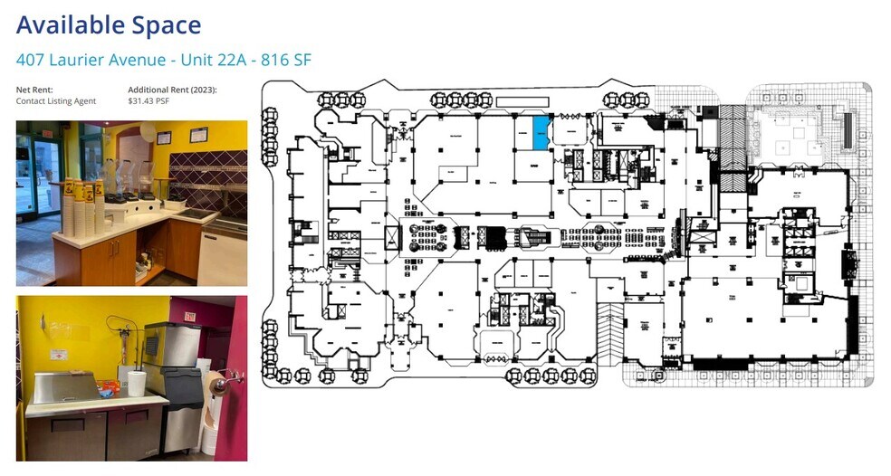 More Photos Of 407 Laurier Ave W, Ottawa General Retail For Lease