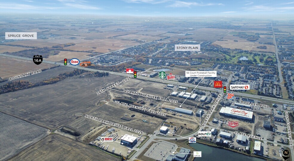 More Photos Of Highway 16A & Veterans Blvd, Stony Plain Land For Lease
