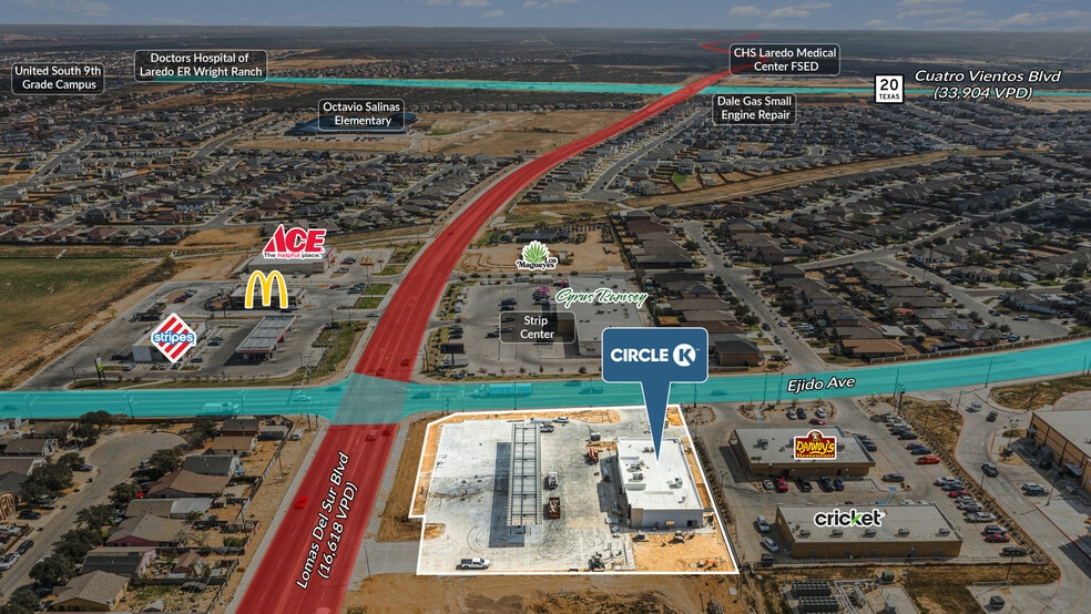 More Photos Of Southwest Corner of Lomas Del Sur Boulevard & S Ejido Avenue, Laredo Convenience Store For Sale