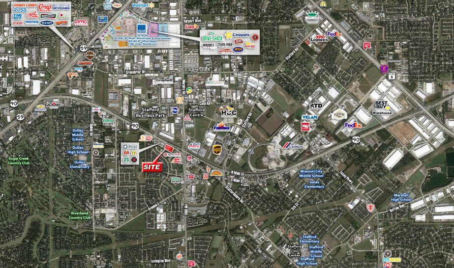 More Photos Of 3607 S Main St, Stafford Storefront For Lease