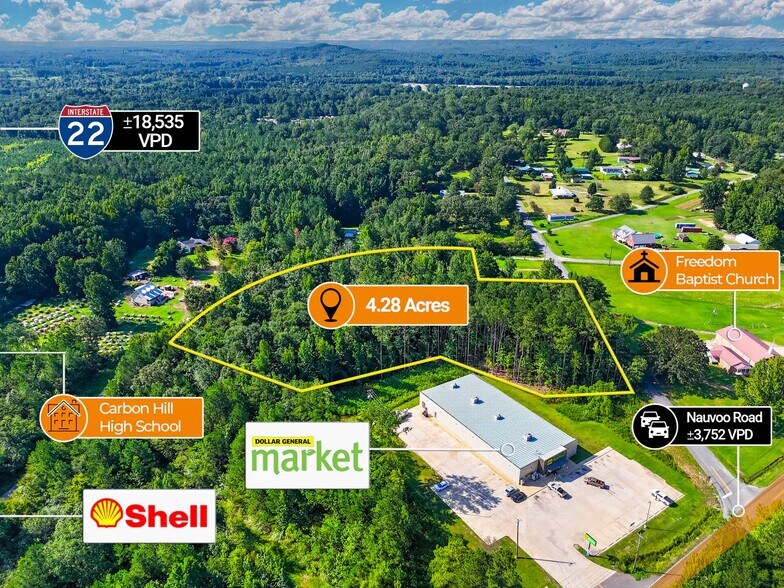 More Photos Of adj. to 1624 Nauvoo Road, Carbon Hill Land For Sale