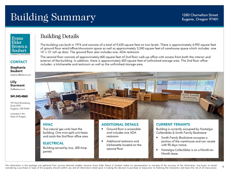 More Photos Of 1280 Charnelton St, Eugene Storefront Retail Office For Lease